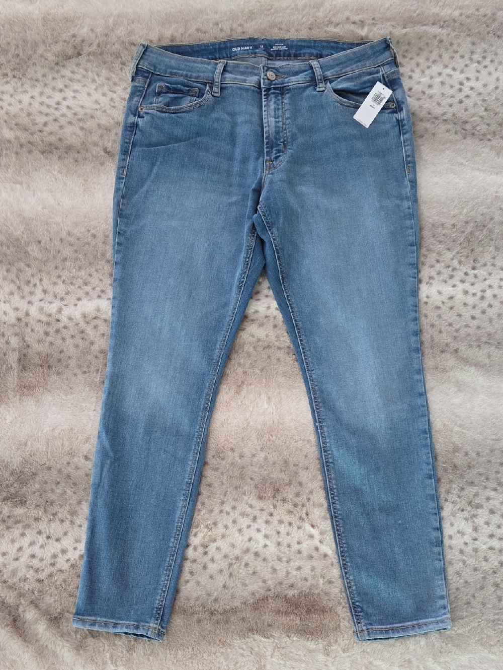 Old Navy Mid-Rice ROCKSTAR Super Skinny Jeans - Sz 12 Short